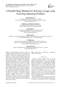 A Parallel Ring Method for Solving a Large-scale Traveling Salesman Problem