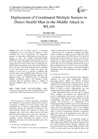 Deployment of Coordinated Multiple Sensors to Detect Stealth Man-in-the-Middle Attack in WLAN