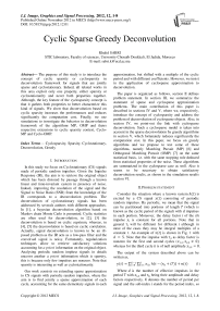 Cyclic Sparse Greedy Deconvolution