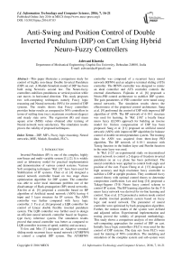 Anti-Swing and Position Control of Double Inverted Pendulum (DIP) on Cart Using Hybrid Neuro-Fuzzy Controllers