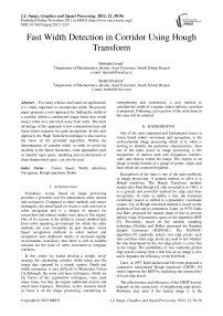 Fast Width Detection in Corridor Using Hough Transform