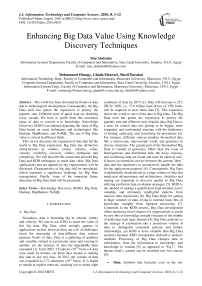 Enhancing Big Data Value Using Knowledge Discovery Techniques