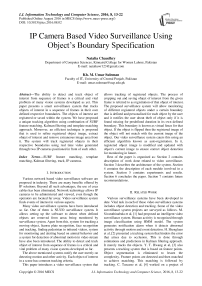 IP Camera Based Video Surveillance Using Object's Boundary Specification