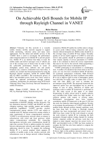 On Achievable QoS Bounds for Mobile IP through Rayleigh Channel in VANET