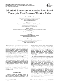 Minutiae Distances and Orientation Fields Based Thumbprint Identification of Identical Twins