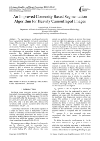 An Improved Convexity Based Segmentation Algorithm for Heavily Camouflaged Images