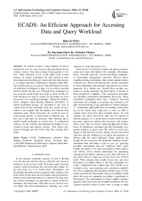 ECADS: An Efficient Approach for Accessing Data and Query Workload