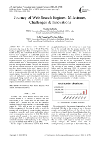 Journey of Web Search Engines: Milestones, Challenges & Innovations