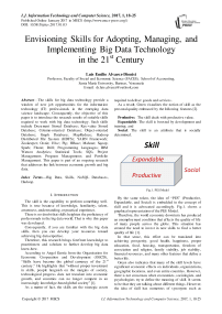 Envisioning Skills for Adopting, Managing, and Implementing Big Data Technology in the 21st Century