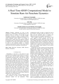 A Real-Time 6DOF Computational Model to Simulate Ram-Air Parachute Dynamics