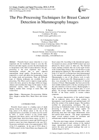 The Pre-Processing Techniques for Breast Cancer Detection in Mammography Images