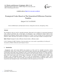 Frameproof Codes Based on The Generalized Difference Function Families