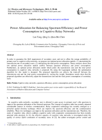 Power Allocation for Balancing Spectrum Efficiency and Power Consumption in Cognitive Relay Networks