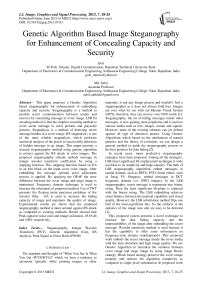 Genetic Algorithm Based Image Steganography for Enhancement of Concealing Capacity and Security