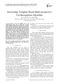 Knowledge Template Based Multi-perspective Car Recognition Algorithm