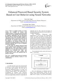 Enhanced Password Based Security System Based on User Behavior using Neural Networks