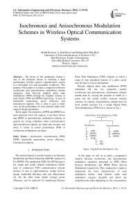 Isochronous and Anisochronous Modulation Schemes in Wireless Optical Communication Systems
