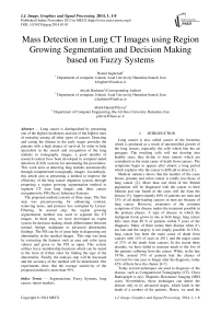 Mass Detection in Lung CT Images using Region Growing Segmentation and Decision Making based on Fuzzy Systems