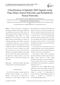 Classification of Epileptic EEG Signals using Time-Delay Neural Networks and Probabilistic Neural Networks