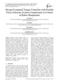 Design Computed Torque Controller with Parallel Fuzzy Inference System Compensator to Control of Robot Manipulator
