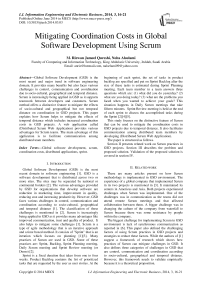 Mitigating Coordination Costs in Global Software Development Using Scrum