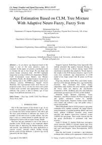 Age Estimation Based on CLM, Tree Mixture With Adaptive Neuron Fuzzy, Fuzzy Svm