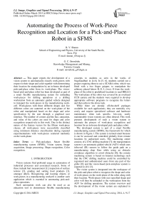 Automating the Process of Work-Piece Recognition and Location for a Pick-and-Place Robot in a SFMS