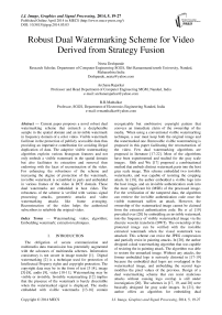 Robust Dual Watermarking Scheme for Video Derived from Strategy Fusion