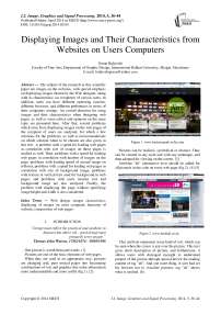 Displaying Images and Their Characteristics from Websites on Users Computers