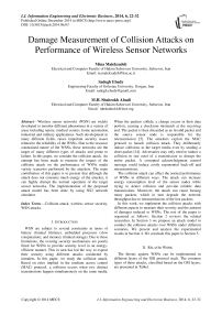 Damage Measurement of Collision Attacks on Performance of Wireless Sensor Networks