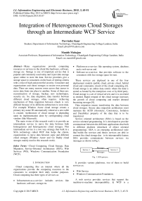 Integration of Heterogeneous Cloud Storages through an Intermediate WCF Service