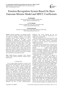 Emotion Recognition System Based On Skew Gaussian Mixture Model and MFCC Coefficients