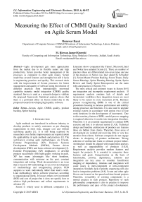 Measuring the Effect of CMMI Quality Standard on Agile Scrum Model