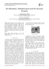 Iris Biometric Authentication used for Security Systems