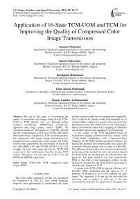 Application of 16-State TCM-UGM and TCM for Improving the Quality of Compressed Color Image Transmission