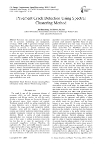 Pavement Crack Detection Using Spectral Clustering Method