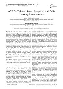 ASR for Tajweed Rules: Integrated with Self-Learning Environments