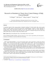 Research on Simulation of Neuro-fuzzy Control Strategy of Eddy Current Retarder