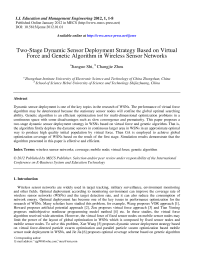 Two-Stage Dynamic Sensor Deployment Strategy Based on Virtual Force and Genetic Algorithm in Wireless Sensor Networks