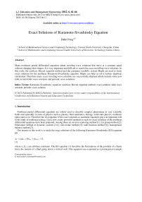 Exact Solutions of Kuramoto-Sivashinsky Equation