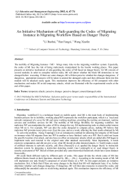 An Initiative Mechanism of Safe-guarding the Codes of Migrating Instance in Migrating Workflow Based on Danger Theory