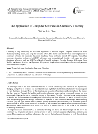 The Application of Computer Softwares in Chemistry Teaching