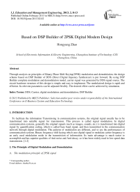 Based on DSP Builder of 2PSK Digital Modem Design