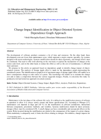 Change Impact Identification in Object-Oriented System: Dependence Graph Approach