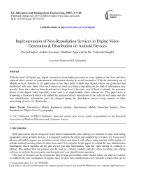 Implementation of Non-Repudiation Services in Digital Video Generation & Distribution on Android Devices