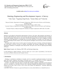 Ontology Engineering and Development Aspects: A Survey