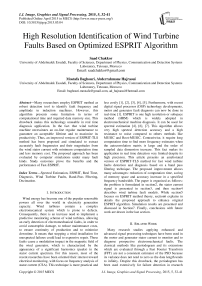 High Resolution Identification of Wind Turbine Faults Based on Optimized ESPRIT Algorithm