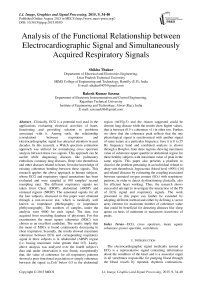 Analysis of the Functional Relationship between Electrocardiographic Signal and Simultaneously Acquired Respiratory Signals