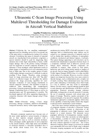 Ultrasonic C-Scan Image Processing Using Multilevel Thresholding for Damage Evaluation in Aircraft Vertical Stabilizer