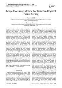 Image Processing Method For Embedded Optical Peanut Sorting